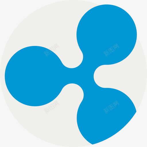 Ripple电子商务和支付方式徽标扁平图标svg_新图网 https://ixintu.com Ripple 扁平 电子商务和支付方式徽标