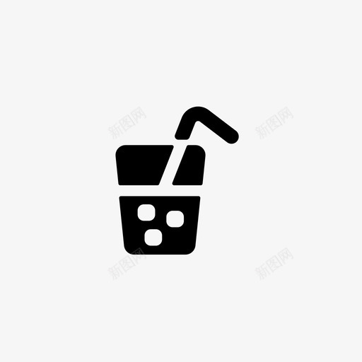 水饮料冰块图标svg_新图网 https://ixintu.com 冰块 夏季补水套装1 水 饮料