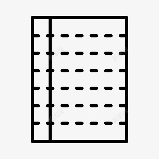 衬纸考试办公室图标svg_新图网 https://ixintu.com 办公室 学校 文具 文具柜 考试 衬纸