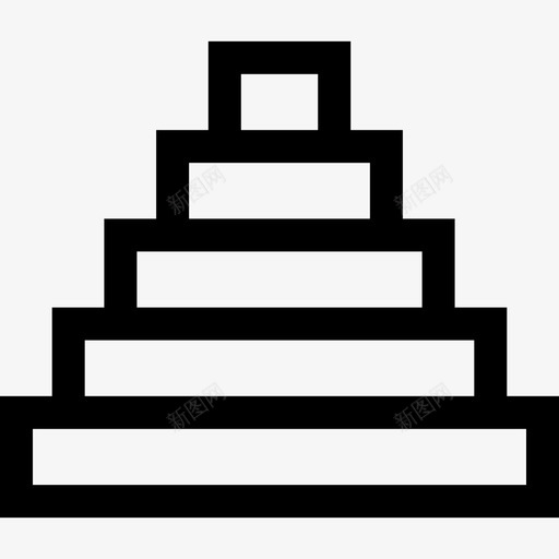金字塔沙漠3线性图标svg_新图网 https://ixintu.com 沙漠3 线性 金字塔