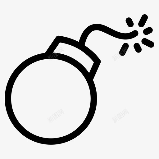 炸弹炸药武器图标svg_新图网 https://ixintu.com 武器 炸弹 炸药