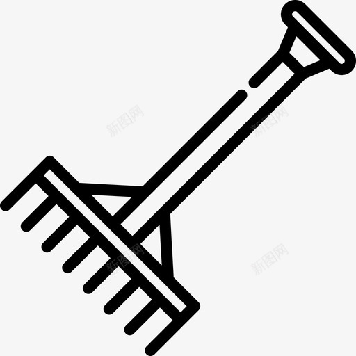 耙子农场7直线图标svg_新图网 https://ixintu.com 农场7 直线 耙子