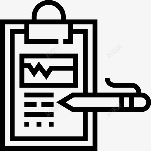 诊断健康检查3线性图标svg_新图网 https://ixintu.com 健康检查3 线性 诊断