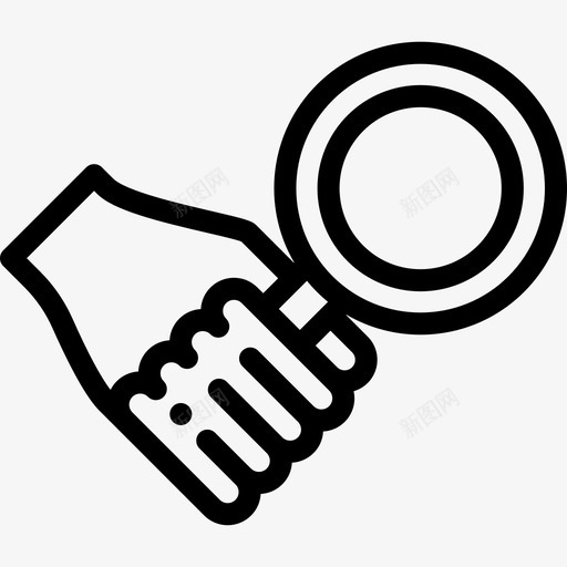 放大镜私家侦探8号直线型图标svg_新图网 https://ixintu.com 放大镜 直线型 私家侦探8号