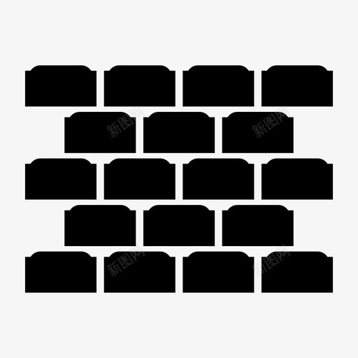 砖块梁图标svg_新图网 https://ixintu.com 块 建材小型工程 梁 砖