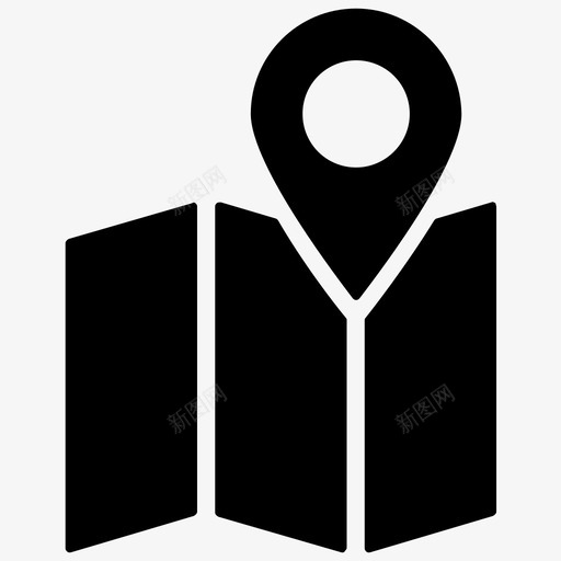 地图位置gps位置指针图标svg_新图网 https://ixintu.com gps 位置指针 地图位置 导航 工程元素字形图标