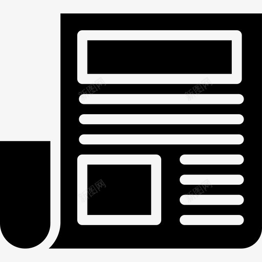 报纸广告9实心图标svg_新图网 https://ixintu.com 实心 广告9 报纸