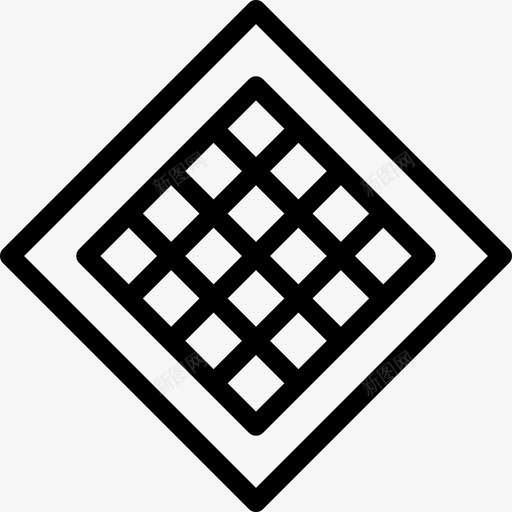 餐巾野餐和烧烤2直系图标svg_新图网 https://ixintu.com 直系 野餐和烧烤2 餐巾