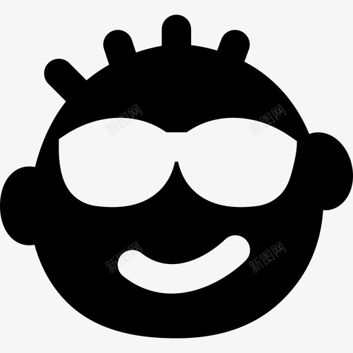 自鸣得意表情集3纯色图标svg_新图网 https://ixintu.com 纯色 自鸣得意 表情集3