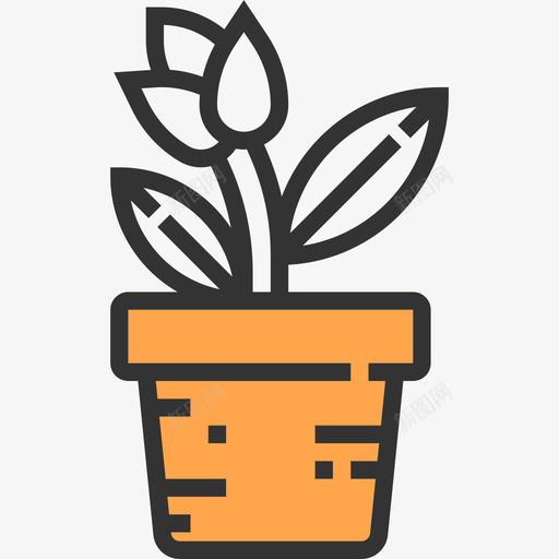 植物秋27黄影图标svg_新图网 https://ixintu.com 植物 秋27 黄影