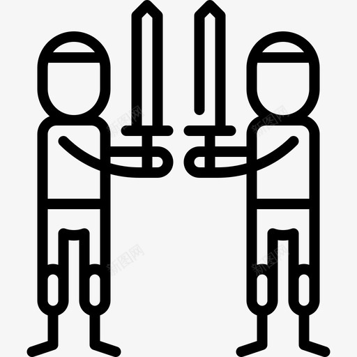长剑武术直线图标svg_新图网 https://ixintu.com 武术 直线 长剑