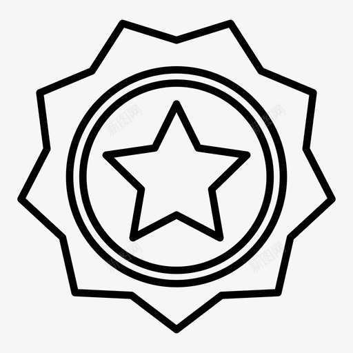 奖项徽章奖品图标svg_新图网 https://ixintu.com 丝带 奖品 奖项 徽章 明星 网页设计和开发 获奖者