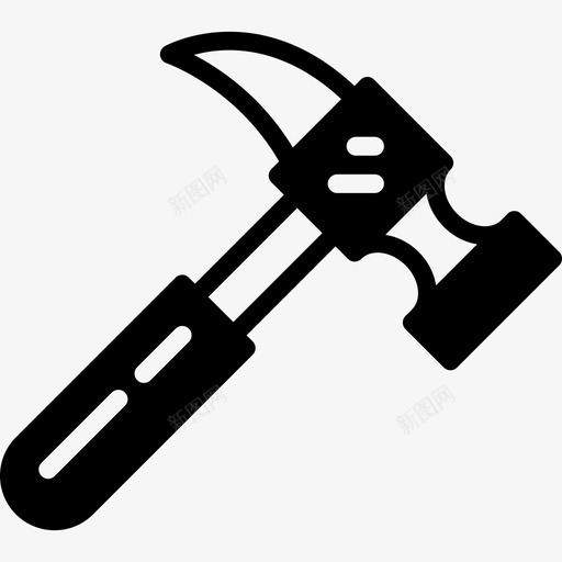 36号工具实心锤图标svg_新图网 https://ixintu.com 36号工具实心锤