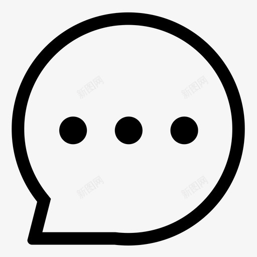 消息未选中svg_新图网 https://ixintu.com 消息未选中