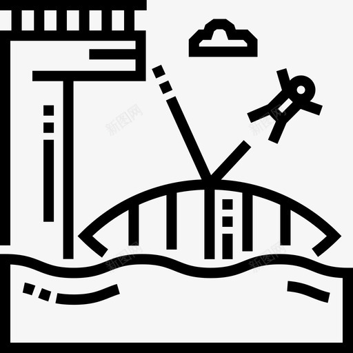 肥胖极限运动8直线型图标svg_新图网 https://ixintu.com 极限运动8 直线型 肥胖