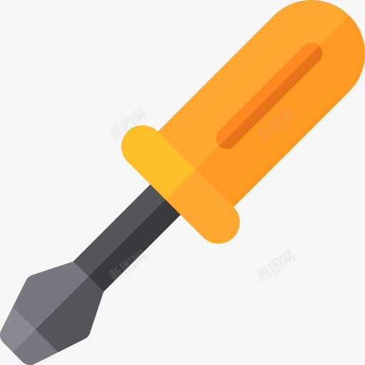 3号工具箱平头螺丝刀图标svg_新图网 https://ixintu.com 3号工具箱平头螺丝刀