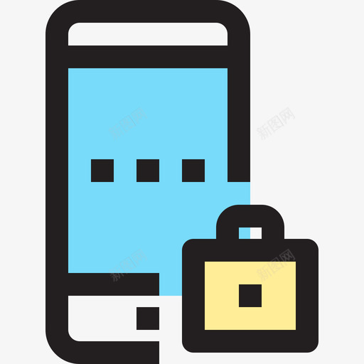 智能手机移动电话3线性颜色图标svg_新图网 https://ixintu.com 智能手机 移动电话3 线性颜色
