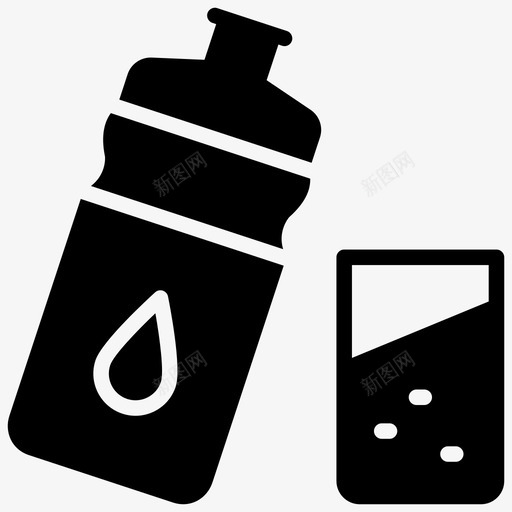 水瓶水饮料图标svg_新图网 https://ixintu.com 假期雕文图标 水 水瓶 矿泉水 饮料 饮用水