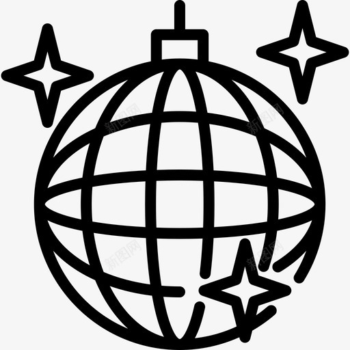 迪斯科舞会80年代4直线型图标svg_新图网 https://ixintu.com 80年代4 直线型 迪斯科舞会