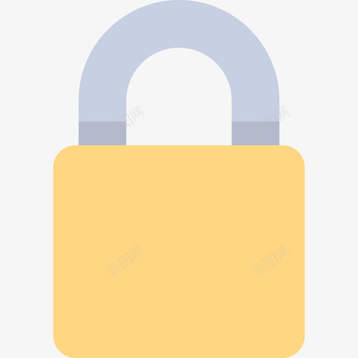 锁电子和网络元素收集扁平图标svg_新图网 https://ixintu.com 扁平 电子和网络元素收集 锁