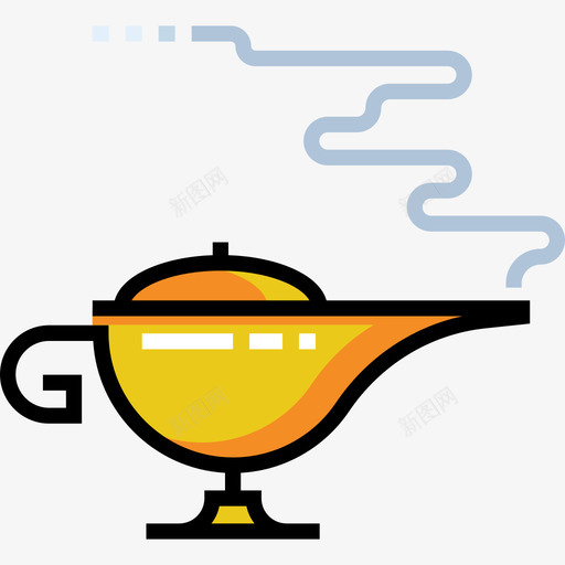 魔术灯魔术6线性颜色图标svg_新图网 https://ixintu.com 线性颜色 魔术6 魔术灯