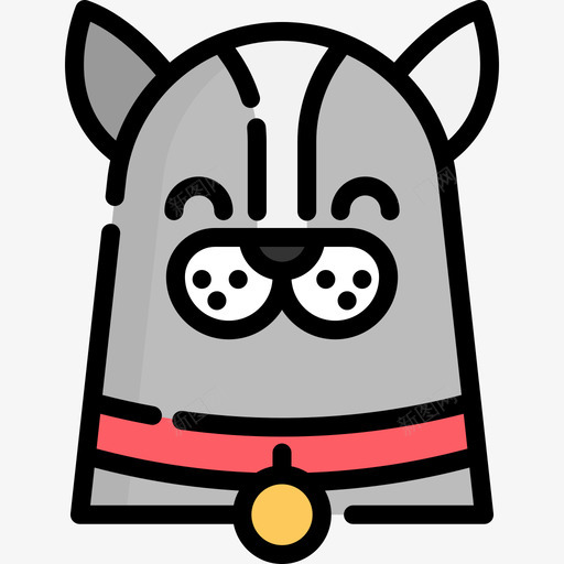猫家谱6线形颜色图标svg_新图网 https://ixintu.com 家谱6 猫 线形颜色