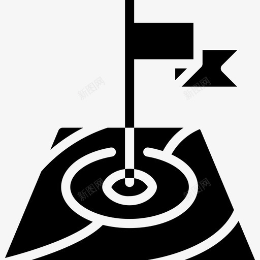旗子地理3填充图标svg_新图网 https://ixintu.com 地理3 填充 旗子