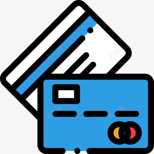 信用卡销售13线性彩色图标svg_新图网 https://ixintu.com 信用卡 线性彩色 销售13