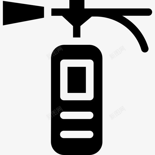 灭火器结构和工具固体图标svg_新图网 https://ixintu.com 固体 救火工具 灭火器 结构和工具