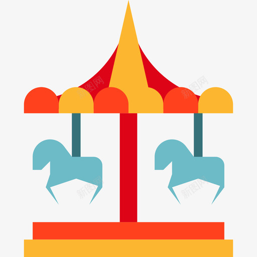 旋转木马马戏团和游乐园2公寓图标svg_新图网 https://ixintu.com 公寓 旋转木马 马戏团和游乐园2