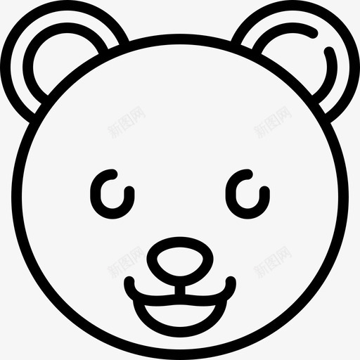 熊动物与自然3直系图标svg_新图网 https://ixintu.com 动物与自然3 熊 直系