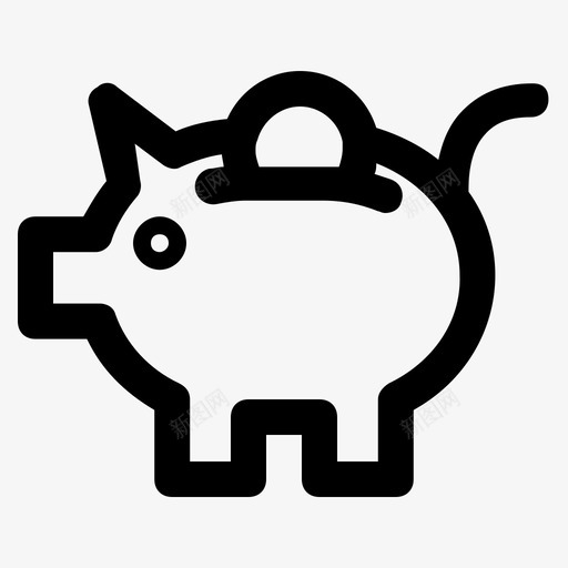 存钱罐商业金融图标svg_新图网 https://ixintu.com 商业 存钱罐 投资 金融 银行