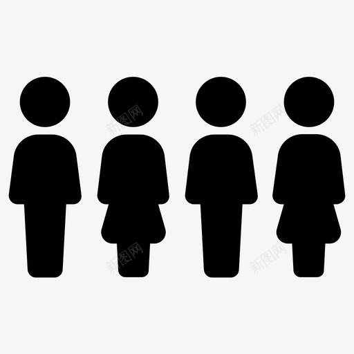 团队社区团体图标svg_新图网 https://ixintu.com 人 团体 团队 社区