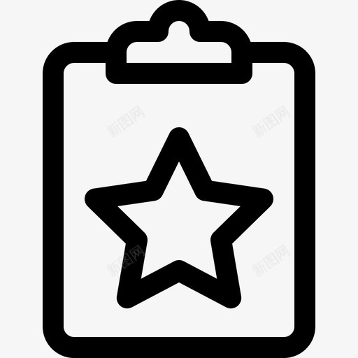 剪贴板笔记和任务4线性图标svg_新图网 https://ixintu.com 剪贴板 笔记和任务4 线性