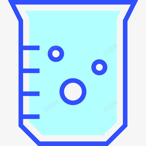 烧杯教育51线性颜色图标svg_新图网 https://ixintu.com 教育51 烧杯 线性颜色
