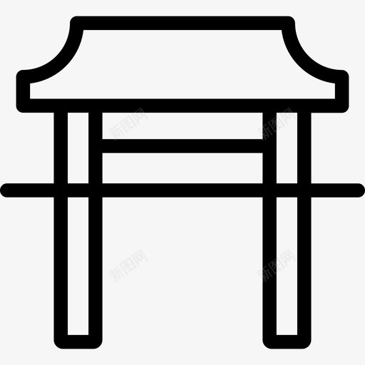 大门春节14号直系图标svg_新图网 https://ixintu.com 大门 春节14号 直系
