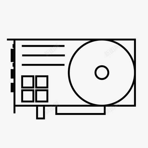 gpu显卡pc显卡图标svg_新图网 https://ixintu.com gpu gpu集合 pc显卡 显卡
