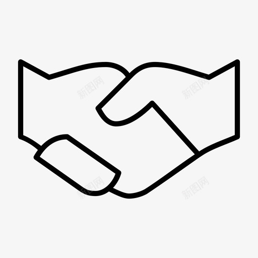 握手合作伙伴不图标svg_新图网 https://ixintu.com 不 业务单薄 介绍 保持 合作伙伴 已售出 握手 粗体 金色 问候