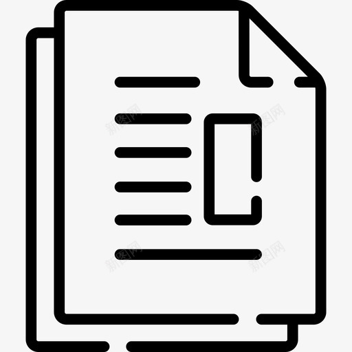 纸绘画工具8线状图标svg_新图网 https://ixintu.com 纸 线状 绘画工具8