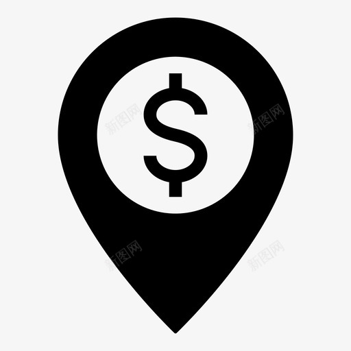 银行地图密码自动取款机银行地址图标svg_新图网 https://ixintu.com 地图密码 自动取款机 金融业务和银行业务 银行地图密码 银行地址