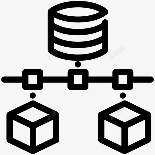 服务器数据库信息图标svg_新图网 https://ixintu.com 信息 大数据概述 存储 数据库 服务器 海量