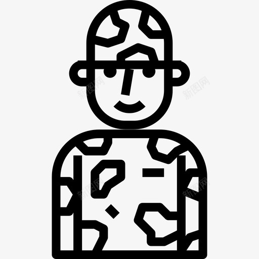 士兵职业化身6直系图标svg_新图网 https://ixintu.com 士兵 直系 职业化身6