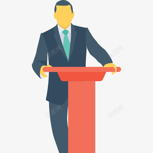 演示人平面图标svg_新图网 https://ixintu.com 人 平面 演示