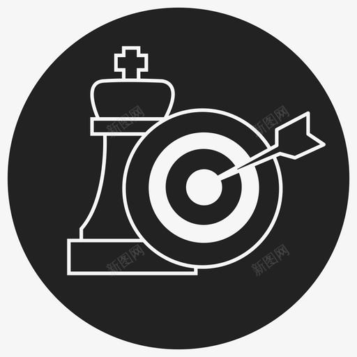 策略象棋游戏图标svg_新图网 https://ixintu.com 游戏 目标 策略 象棋