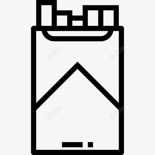 香烟保健6线性图标svg_新图网 https://ixintu.com 保健6 线性 香烟