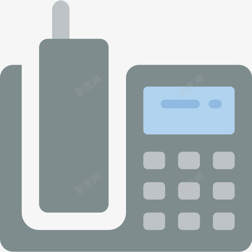 电话必需品28扁平图标svg_新图网 https://ixintu.com 必需品28 扁平 电话