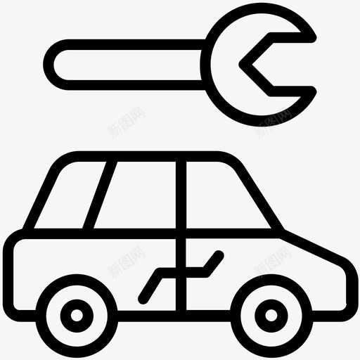 汽车修理汽车修理工汽车修理厂图标svg_新图网 https://ixintu.com 汽车修理 汽车修理厂 汽车修理工 汽车服务线图标 汽车维修 车间