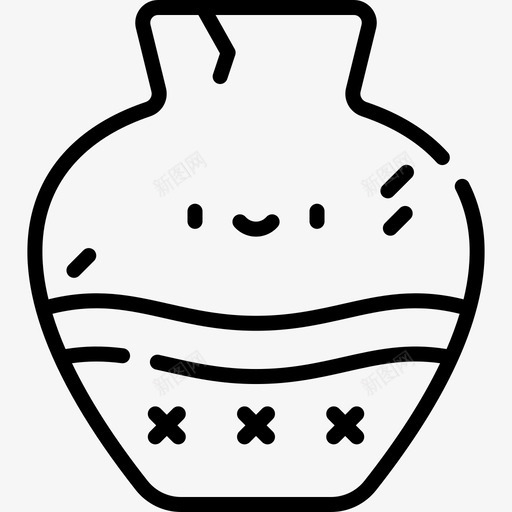 花瓶野生西部13直线型图标svg_新图网 https://ixintu.com 直线型 花瓶 野生西部13