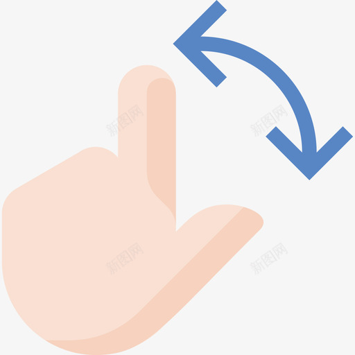 旋转手势9其他图标svg_新图网 https://ixintu.com 其他 手势9 旋转