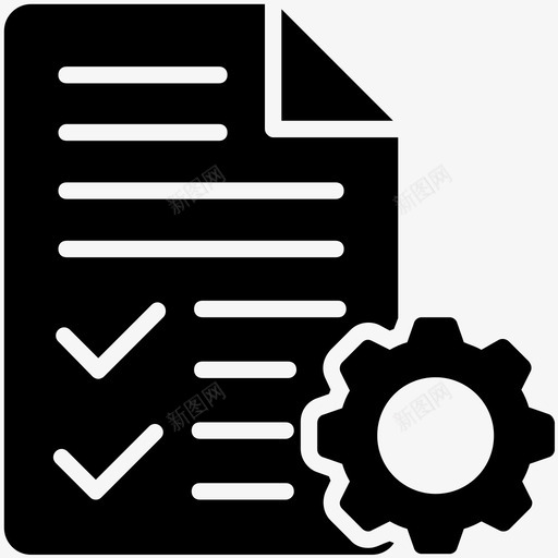 订单管理分配检查表图标svg_新图网 https://ixintu.com 分配 合规性 检查表 汽车服务字形图标 订单管理 项目管理